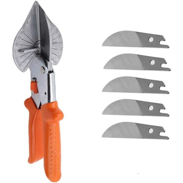 Multi Angle Miter Cutter Shear Tools, Universal Angle Wire Driven Scissor 45-135 Degree Shearing Hand Cutting Tool (2)