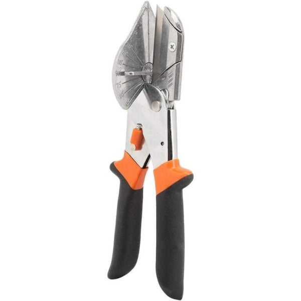 Multi-Angle Miter Shears, Non-slip Black Handle Multifunctional Angle Shears Hand Tool for Cutting Thin Wood, Angled Chisels