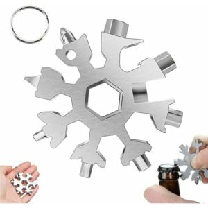 Multi-Function Snowflake Tool,18-in-1 Multi-Function Snowflake Tool,Snowflake Tool,All in One Tool,For Daily Travel Camping Adventure