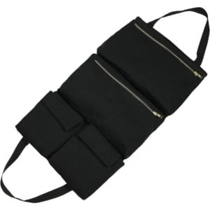 Multi-Purpose Tool roll Bag, Portable car Hanging Canvas Tool Storage Bag, Large-Capacity Pocket Type-black