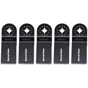 Multi Tool Blades 35mm Wide Course Cut High Carbon Steel hcs For Wood And Plastic 5 pack