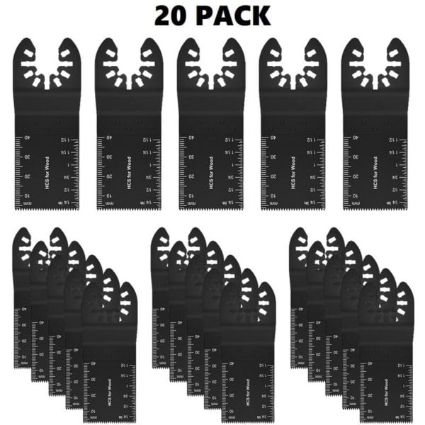 Multi-Tool Saw Blade Accessory Kit, 20-piece oscillating multi-function blade accessories