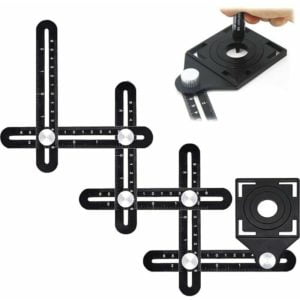 Multi-angle measuring ruler, multi-angle template tool, multi-angle ruler, angle template measuring tool, 6-sided aluminum alloy folding ruler,