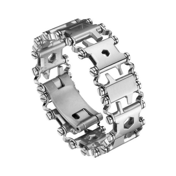 Multi-tool bracelet Stainless steel repair bracelet Multi-tool stainless steel bracelet Silver