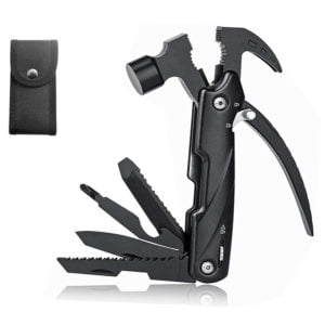 Multifunction Hammer 12 in 1 Multifunction Plier Survival Hammer Stainless Steel Blade Multi Tool Hammer for Camping Hunting and Hiking