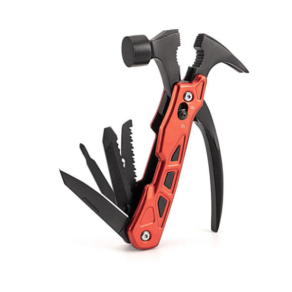 Multifunction Knife Multi Tool 12 in 1 Multifunction Camping Accessories, Portable Survival Gear Cool Gadgets, Party Gifts for Men and Women,red