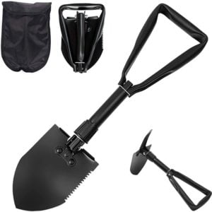 Multifunctional Folding Shovel, Foldable Shovel with Tens of Functions, Folding Shovel for Shoveling/ Digging/ Planing/ Cutting/ Sawing Wood/