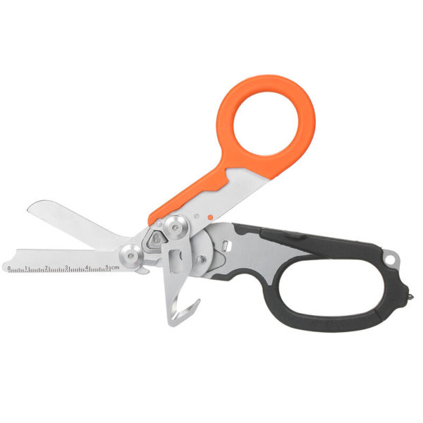 Multitool Scissors Folding 6 in 1 Multifunction Scissors Emergency Response Shears Outdoor Survival Home Repair Carbide Glass Breaker Oxygen Tank