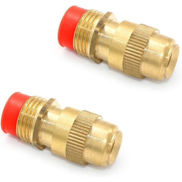 Naxunnn - 2 pieces of brute nozzles in brass, threaded fitting male M22 misting nozzles for the spraying of vegetable gardens, lawns and gardens the