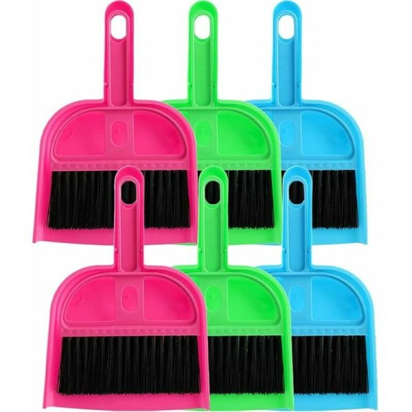 Naxunnn - 3 mini pieces plastic broom shovel Small broom desktop cleaning tool for house cleaning