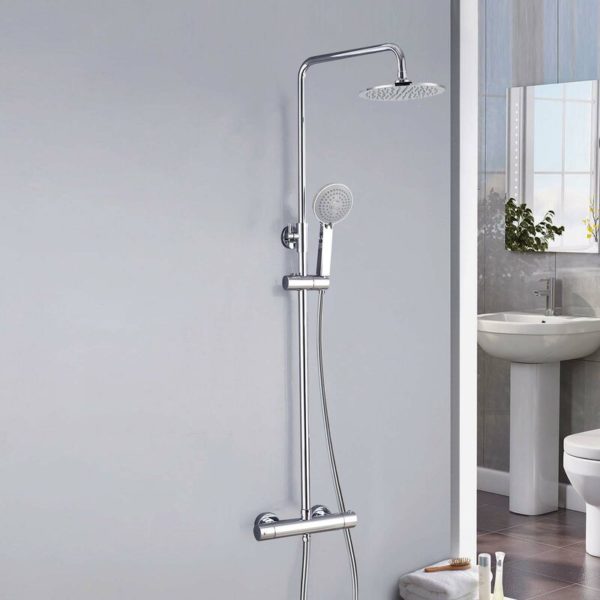 Neshome - Thermostatic Riser Rail Shower Mixer Chrome