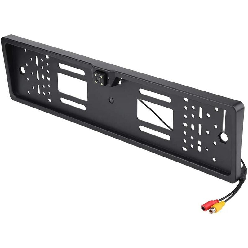 Number Plate Camera Kit 4 IR LED 170° Wide Angle Car Rear view Reverse Backup Night Vision Camera W/ License Plate Frame