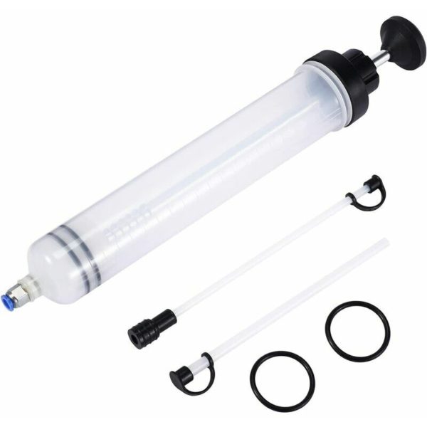 Oil Syringe, Oil Suction Syringe 500CC Transfer Pump, Oil Suction Pump, Transmission Oil and Brake Fluid and Antifreeze Extractor Hand Pump Transfer