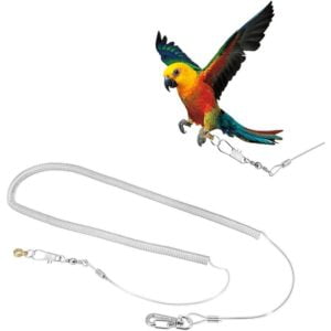 Osqi - 6M Bird Parrot Flying Rope Adjustable Anti-Bite Flying Training Rope Leash Birds Harness Rope Pet Outdoor Traction for Cockatoo Parakeet