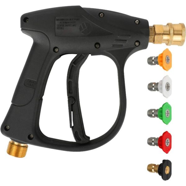 Osqi - Adjustable Foam Gun Foam Lance Soap Dispenser, Pressure Washer Gun, 4350 psi Pressure Washer Gun Handle with Washer Nozzle