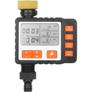 Osqi - Automatic Watering Timer, Programmable Digital Hose Faucet Timer Smart Sprinkler Irrigation Watering System Controller for Garden Farm Lawn