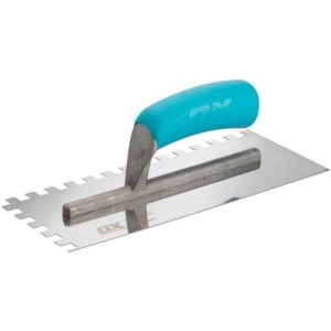 Ox Tools - Trade Notched Stainless Steel Tiling Trowel - 10mm