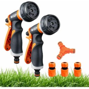 Pack Watering Gun, Watering Gun with 8 Watering Modes - High Pressure Handheld Sprayer for Lawn Watering Car Wash Pet Bathing