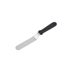 Pastry spatulas - stainless steel frost spatula cake pastry palette shovel smooth kitchen, black (6-inch curved)