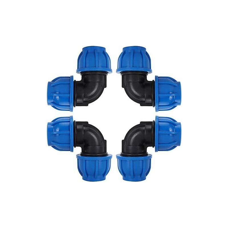 Pe 25 Equal plastic elbow for polyethylene pipe pipe ø 25,Water Hose Elbow Connector pe Plastic Quick Coupling Accessories for Drinking Water