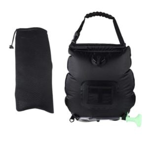 Perle Raregb - Solar Energy Collection Shower Bag Portable Shower Bag Camping Shower Bag 20L Black Bath Water Bag