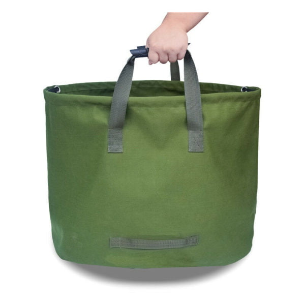 Perle Raregb - Waterproof Canvas Storage Bag for Garden Leaf Collection Lawn Sorting Bag (18 22inch)