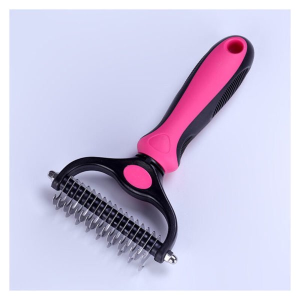 Pet Grooming Tool- 2 Sided Undercoat Rake For Dogs &cats-safe And Effective Dematting Comb For Mats&tangles Removing-no More Nasty Shedding Or Flying