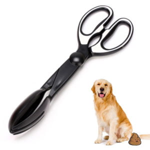 Pet Litter Shear Scoop Pickup Tool, Pet Dog Dung Shovel Waste, Dog Dung Grapple Portable Dirt Lifter, balck