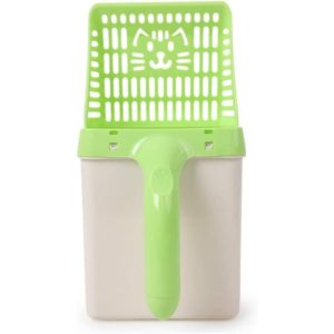 Pet Shovel Litter Shovel for Cat Pet Supplies Cat Litter Shovel 2 in 1 30 15 16 cm Green