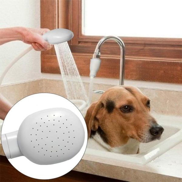 Pet Shower Head Sink Spray Rubber Hose Portable shampoo sprayer