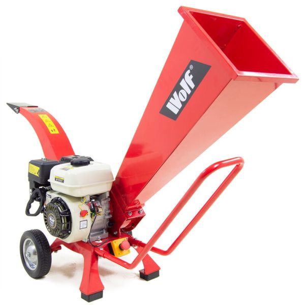 Petrol Driven Wood Chipper Shredder - Wolf