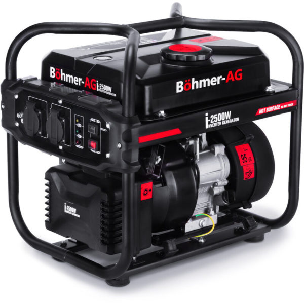 Petrol Inverter Generator BOHMER-AG i-2500W 2.0Kw 4-Stroke Engine Quiet for Quiet Portable Backup / Camping Power - 2 Year Warranty