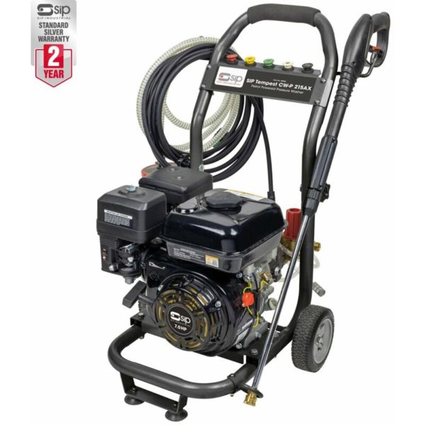 Petrol Pressure Washer SIP tempest cw-p 215AX Petrol 3135psi (216bar ...