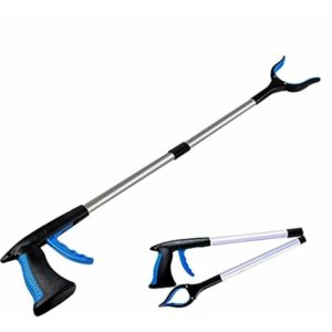 Pickup Tools,Telescopic Grapple,Trash Grab, 81cm Long Grapple Stick with Magnetic Tipped Strong Handle, 90° Rotatable Lightweight Head for Garbage