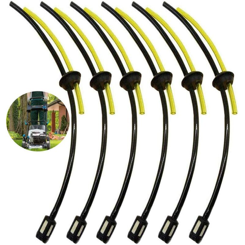 Pieces Fuel Hose Gasket, Fuel Hose with Filter, Universal Fuel Filter Kit, for Grass Trimmer Tank Brush Cutter Chainsaw Hedge Trimmer Lawn Mower