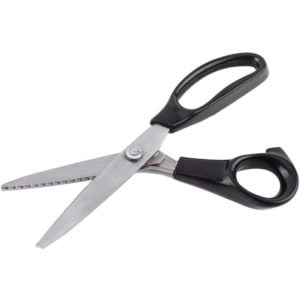 Pinking Shears, Stainless Steel Handle, 3 5 7mm Round Edge Pinking Shears for Fabric Making, Sewing and Arts and Crafts (5mm)