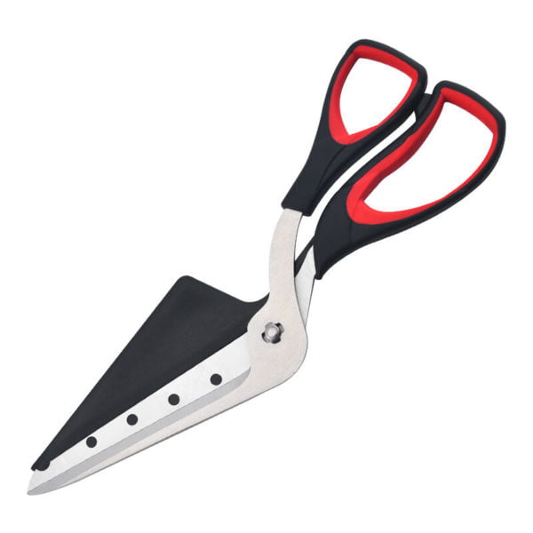 Pizza Cutters Pizza Scissors, Pizza Cutter with Shovel, Food Grade Stainless Steel Sharp Blade and Soft Handle, Multifunctional Kitchen Scissors,
