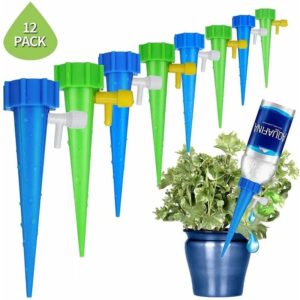Plant watering 12 sprinkler tips Adjustable watering system for watering plants and flowers ideal as a holiday watering system (12 pieces)