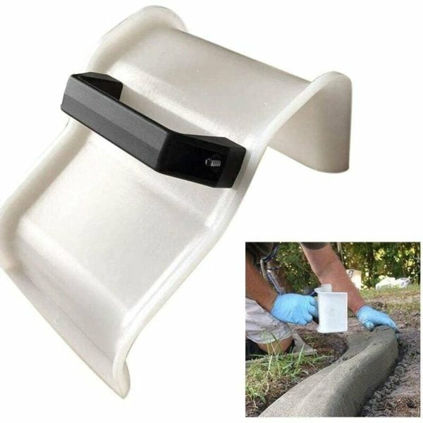 Plastering Trowel Construction Tools, Concrete Trowel Plastering Edging Trowel diy Landscape Curb Toolwith Handle Masonry Hand Trowels