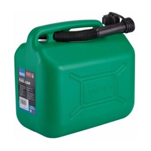 Plastic Fuel Can, 10L, Green 09055 - Draper