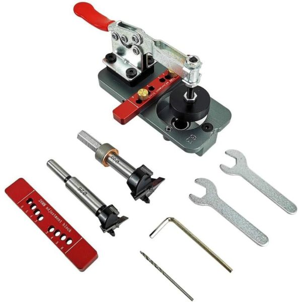 Pocket Holes Mud Holes Shop Hinge Smock 35mm Cabinet Hinge Jig Drilling 