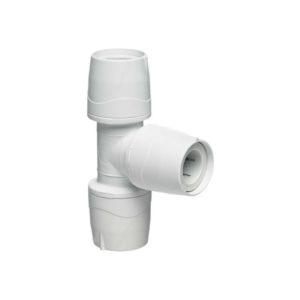 Polypipe - X10 PolyMax MAX222 22mm Pushfit Equal Tee White