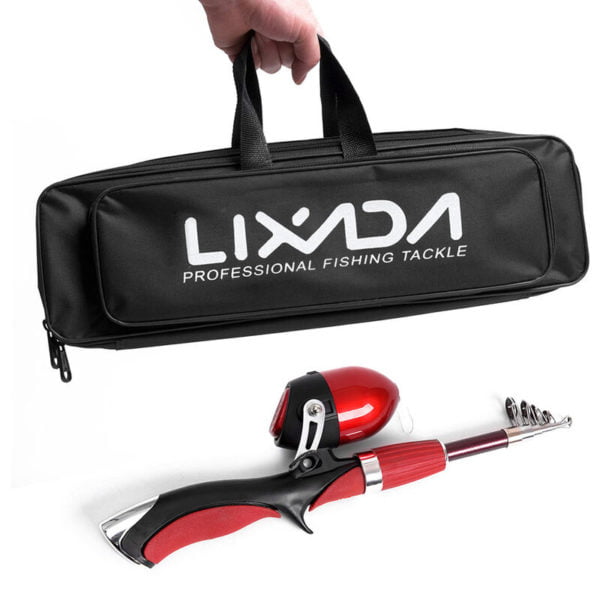 Portable 1.4m Telescopic Fishing Rod and Closed Fishing Reel Combo - Lixada