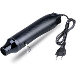 Portable Mini Hot Air Gun Heat Gun for Tubes Drying Shrink Packaging Embossing,300W Multi Function Electric Heat Tool (Black)