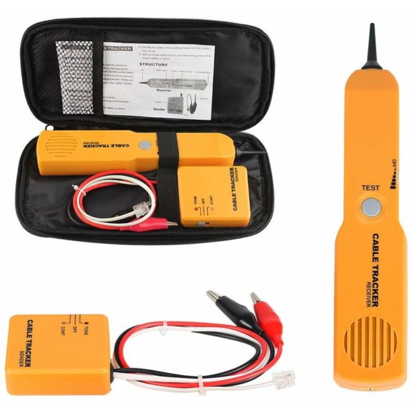 Power probe circuit breaker detector wire tracker electrical tester, professional automobile short open detector, with tone generator and probe,