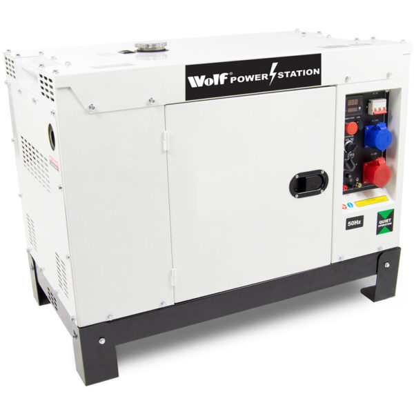 Power station WPS12000DBE-3 11000w 19HP 13.75KVA 3 Phase Diesel Generator - Wolf