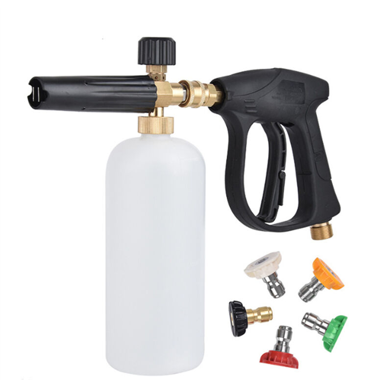Pressure Washer Kit High Pressure Cleaning Gun Portable Handheld Car Washer Foam Gun Car Wash Spray Jet Bottle Household Washing Sprayer with 5 Spray