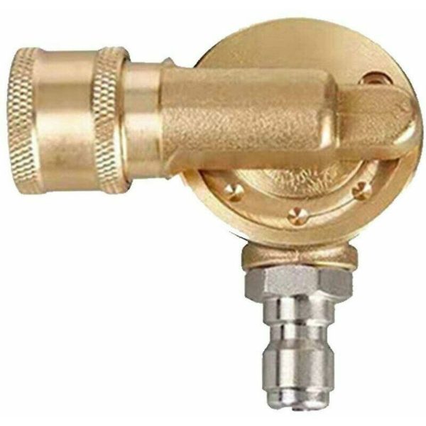 Pressure Washer Swivel Coupler, 1/4 Quick Connect, 240 Degree Rotating Spray Nozzle, 4500 Psi, with 7 Angles (Size: 1 Piece)