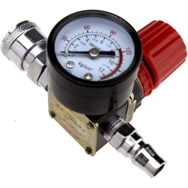 Pressure regulator with air compressor and control valve