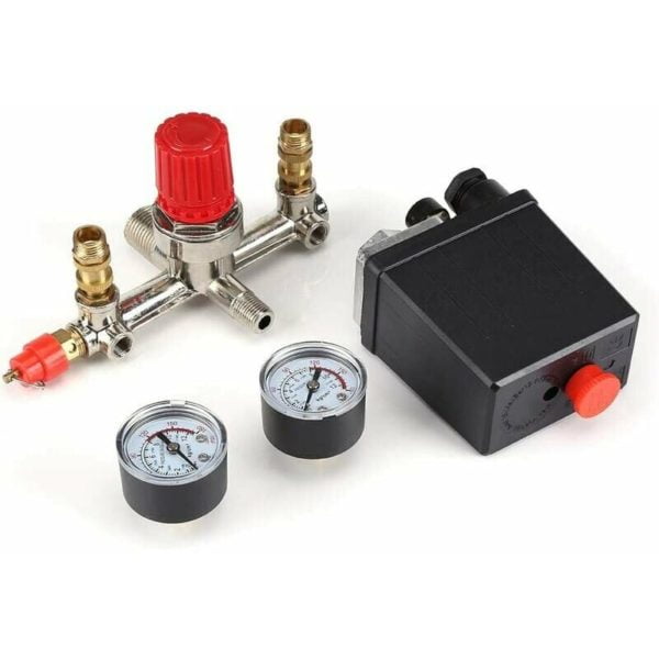 Pressure switch - Pressure gauge Regulator Pressure gauges Air compressor Valve Switch Switch Control pressure switch Compressor accessories